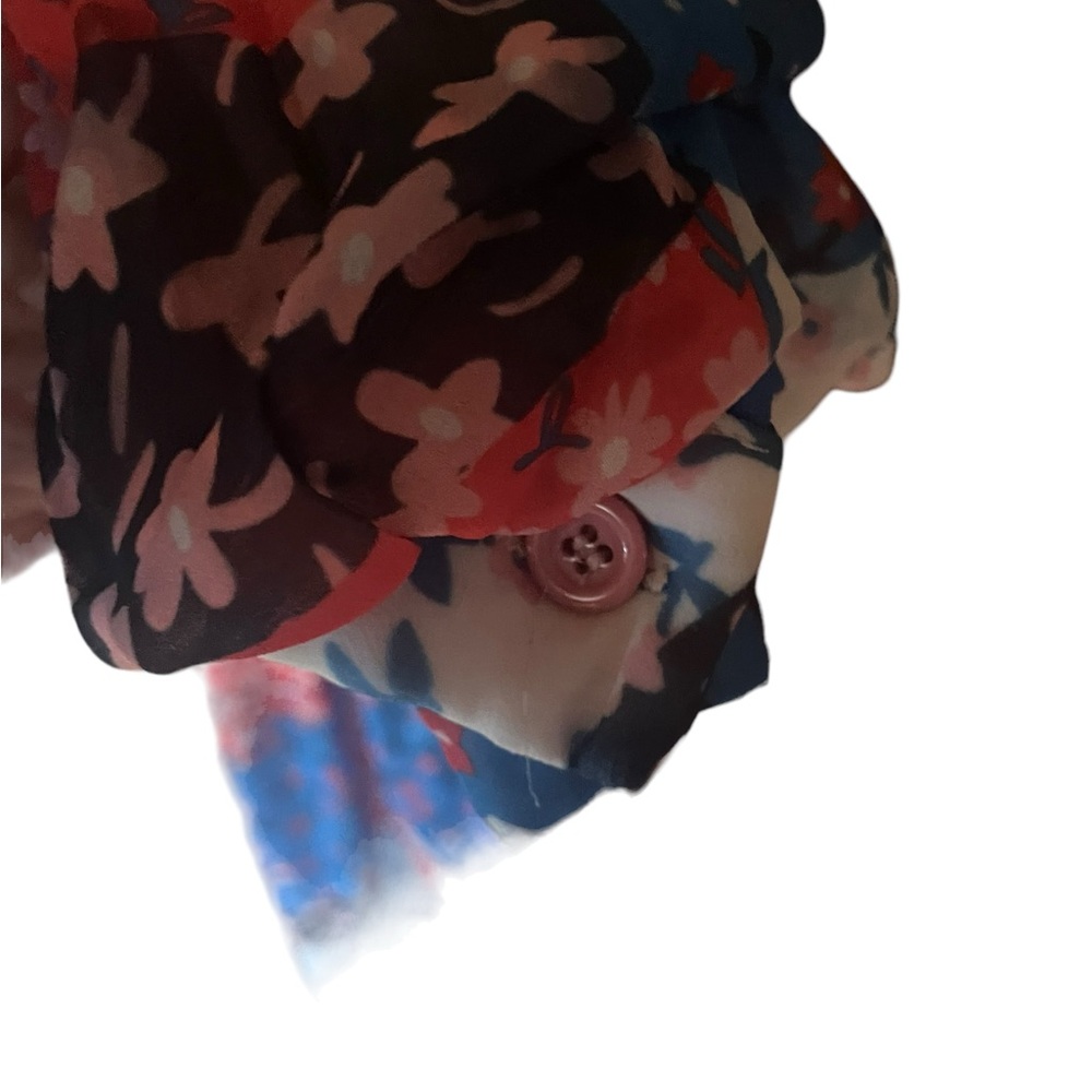 Vintage Loreen Fashion Floral Poly Prairie‎ Maxi Dress - Picture 5 of 6